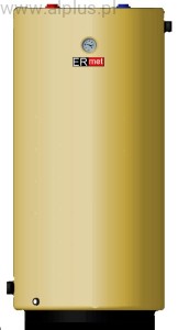 ERMET 300l (355L) surowy pionowy dwupłaszczowy bojler do CWU,  174x63cm,  bezobsługowy - WYSYŁKA GRATIS
