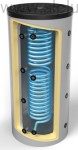 Bufor higieniczny 400L (387L) z wężownicą nierdzewną 5,8m2, bez wężownicy czarnej, OEM HYGIENIC 401, 2w1 - do magazynowania wody kotłowej i ogrzewania przepływowo wody użytkowej, 400 litrów, wymiary 163cm x 76/60cm, wysyłka gratis