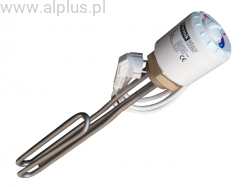 Grzałka 2kW 230V 1-fazowa 5/4" TERMIK z termostatem  nierdzewna do bojlerów Termica i innych, do buforów 
