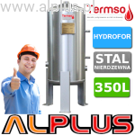 TERMSO hydrofor nierdzewny 350L NISKI, wymiary 139cm x 62cm, zbiornik hydroforowy ze stali nierdzewnej kwasoodpornej 316L, 350 litrów, dawniej Chełchowski, wysyłka gratis