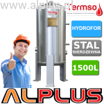 TERMSO hydrofor nierdzewny 1500L WYSOKI, wymiary 230cm x 100cm, zbiornik hydroforowy ze stali nierdzewnej kwasoodpornej 316L, 1500 litrów, dawniej Chełchowski, wysyłka gratis 