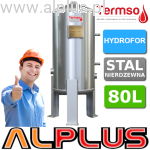 TERMSO hydrofor nierdzewny 80L, wymiary 100cm x 38cm, zbiornik hydroforowy ze stali nierdzewnej kwasoodpornej 316L,  80 litrów, wysyłka gratis