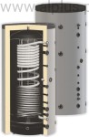 Bufor higieniczny 500L z wężownicą nierdzewną 5,5m2 i 1 wężownicą czarną 1,7m2, OEM HYGIENIC V4 502, 2w1 - do magazynowania wody kotłowej i ogrzewania przepływowo wody użytkowej, 500 litrów (471L) , wymiary 85/65cm x175cm, wysyłka gratis