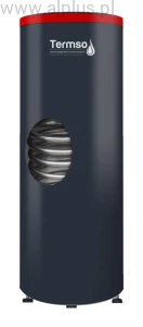 TERMSO 300L do POMPY CIEPŁA +SOLAR: 2 wężownice lub 3 wężownice 2W lub 3W, nierdzewny zasobnik, wężownica 3,6m2 (lub 1,8m2 + 1,8m2) +1,2m2,  bojler 300 litrów , wymiary 175cm x 68cm, kolory, możliwość 2 lub 3 grzałek, Wysyłka gratis