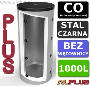 Bufor MAX PLUS 1000 litrów (980L) bez wężownicy OEM BLACK V5 1000+, zbiornik akumulacyjny, klasa energetyczna C , 1000L , wymiary z ociepleniem 203cm x 105cm /85cm, wysyłka gratis