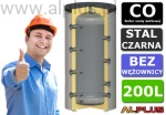 Bufor 200 litrów KLASA A, bez wężownicy KHT PS 00 200 GP PU, zbiornik akumulacyjny,  200L (232L), wymiary z ociepleniem 137cm x 64cm, twarda pianka, wysyłka gratis