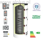 Bufor higieniczny KHT 400L klasa A z wężownicą nierdzewną 4m2, HPh-10-400-GP-PU, zbiornik 2w1 , 400 (393L) litrów, wymiary 74cm x 166cm, wysyłka gratis