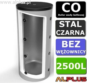Bufor 2500 litrów (2480L) bez wężownicy OEM BLACK V5 2500, wymiary 245cm x 140cm/120cm, 2500Lwysyłka gratis