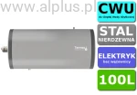 Bojler elektryczny POZIOMY nierdzewny Termso 100L, z grzałką 2kW lub inną do wyboru, 92cm x 46cm, 100 litrów, bez wężownicy, Wysyłka gratis 