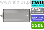 Bojler elektryczny POZIOMY nierdzewny Termso 150L, z grzałką 2kW lub inną do wyboru, 116cm x 46cm, 150 litrów, bez wężownicy, Wysyłka gratis