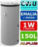 Podgrzewacz OEM CERAMIC V1 GAS 150 G z 1 wężownicą 1W 1,22m2, 150L emaliowany do podgrzewania CWU, przyłącza od góry, bojler 150 (141L) litrów, klasa B, możliwość grzałki pod wężownicą, wymiary 101x60cm, wysyłka gratis