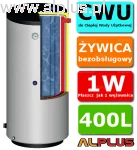 ERMET 400l (572L) pionowy dwupłaszczowy bojler do CWU, bezobsługowy, klasa B, wymiary 142x83cm,  wysyłka gratis