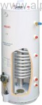 Termica podgrzewacz gazowy pojemnościowy 150L STOJĄCY z WĘŻOWNICĄ 0,65m2 ze stali nierdzewnej, zamiennik podgrzewaczy RICHMOND / AMERICANOS, 150 litrów, wymiary 163cm x 47cm, PSW150SP, wysyłka gratis 
